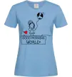 Жіноча футболка Good morning, world! Блакитний Жіноча футболка Good morning, world! Блакитний фото
