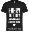 Чоловіча футболка EVERY TALL BOY... Чорний фото