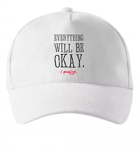 Кепка EVERYTHING WILL BE OKAY Белый фото