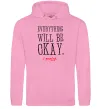 Жіноча толстовка (худі) EVERYTHING WILL BE OKAY Рожевий Жіноча толстовка (худі) EVERYTHING WILL BE OKAY Рожевий фото