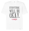 Футболка Оверсайз EVERYTHING WILL BE OKAY Белый Футболка Оверсайз EVERYTHING WILL BE OKAY Белый фото