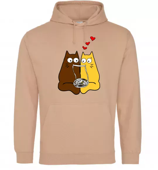 Женская толстовка (худи) Коти Песочный фото