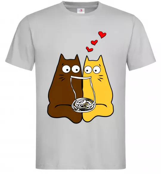 Мужская футболка Коти Серый фото