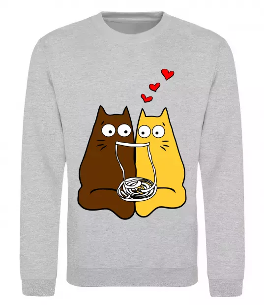 Свитшот Коти Серый меланж фото