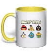 Чашка з кольоровою ручкою ANGRY BIRDS персонажи Сонячно жовтий Чашка з кольоровою ручкою ANGRY BIRDS персонажи Сонячно жовтий фото