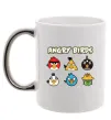 Чашка з кольоровою ручкою ANGRY BIRDS персонажи Срібло Чашка з кольоровою ручкою ANGRY BIRDS персонажи Срібло фото