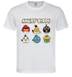 Чоловіча футболка ANGRY BIRDS персонажи Білий Чоловіча футболка ANGRY BIRDS персонажи Білий фото