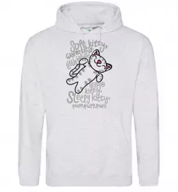 Жіноча толстовка (худі) PURR PURR PURR Сірий меланж фото