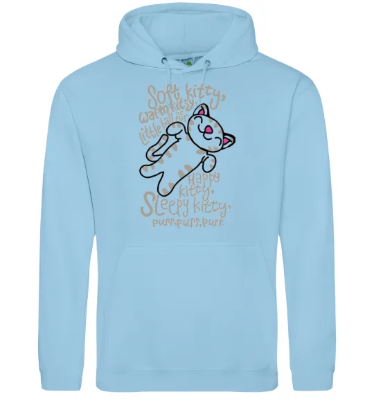 Жіноча толстовка (худі) PURR PURR PURR Блакитний фото