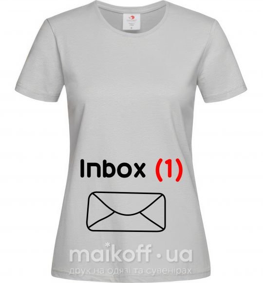 Жіноча футболка INBOX(1) Сірий фото