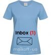 Жіноча футболка INBOX(1) Блакитний фото