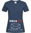 Жіноча футболка INBOX(1) Темно-синій фото