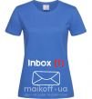 Жіноча футболка INBOX(1) Яскраво-синій фото