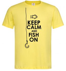 Мужская футболка Keep calm and fish on Мужская футболка Keep calm and fish on