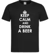 Мужская футболка KEEP CALM AND DRINK A BEER Черный Мужская футболка KEEP CALM AND DRINK A BEER Черный фото