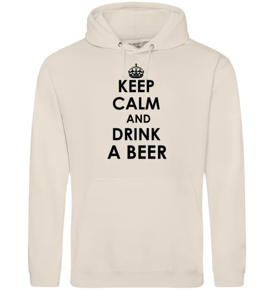Женская толстовка (худи) KEEP CALM AND DRINK A BEER Таш фото
