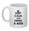 Чашка керамическая KEEP CALM AND DRINK A BEER Белый Чашка керамическая KEEP CALM AND DRINK A BEER Белый фото