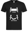 Мужская футболка BEST FRIEND Черный фото