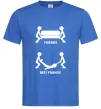 Мужская футболка BEST FRIEND Ярко-синий фото