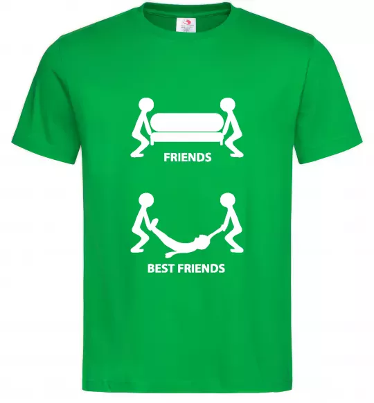 Мужская футболка BEST FRIEND Зеленый фото