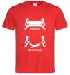Мужская футболка BEST FRIEND Красный фото