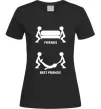 Жіноча футболка BEST FRIEND Чорний Жіноча футболка BEST FRIEND Чорний фото