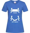 Жіноча футболка BEST FRIEND Яскраво-синій Жіноча футболка BEST FRIEND Яскраво-синій фото