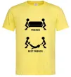 Мужская футболка BEST FRIEND Лимонный фото