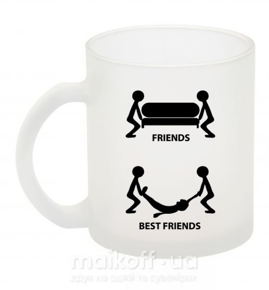 Чашка скляна BEST FRIEND Фроузен фото