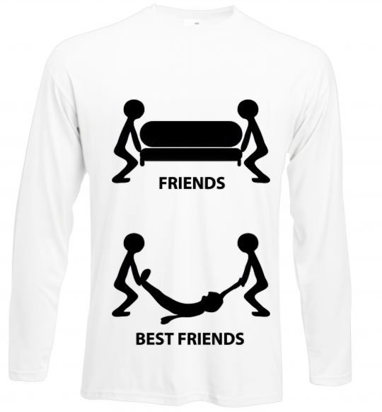 Реглан BEST FRIEND Білий фото