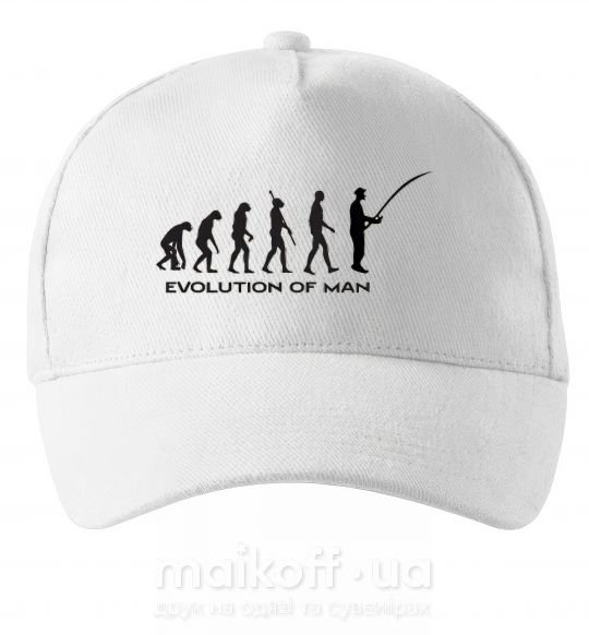 Кепка EVOLUTION OF MAN Білий фото