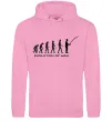 Мужская толстовка (худи) EVOLUTION OF MAN Розовый фото