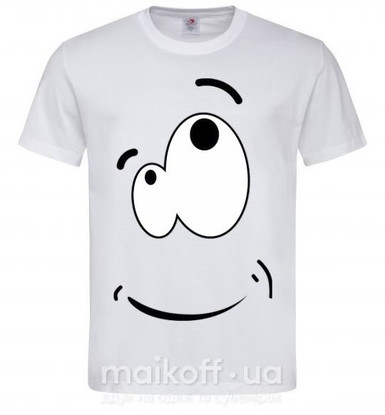 Мужская футболка CARTOON SMILE Белый фото