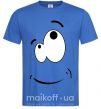 Мужская футболка CARTOON SMILE Ярко-синий фото