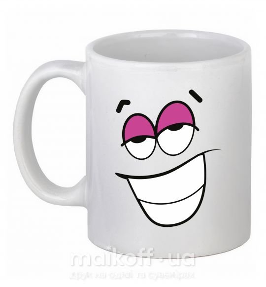 Чашка керамическая FLIRTING SMILE Белый фото