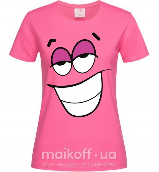 Жіноча футболка FLIRTING SMILE Яскраво-рожевий фото
