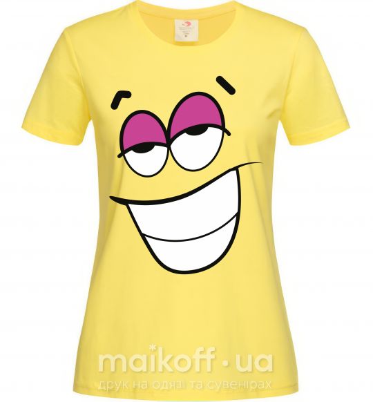 Женская футболка FLIRTING SMILE Лимонный фото