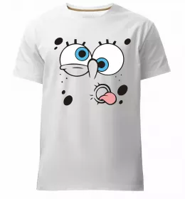 Мужская премиум футболка Sponge Bob grange Белый фото