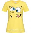 Жіноча футболка Sponge Bob кривляется Лимонний фото