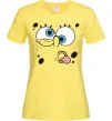 Женская футболка Sponge Bob кривляється Лимонный фото