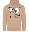 Жіноча толстовка (худі) Sponge Bob кривляється Пісочний Жіноча толстовка (худі) Sponge Bob кривляється Пісочний фото