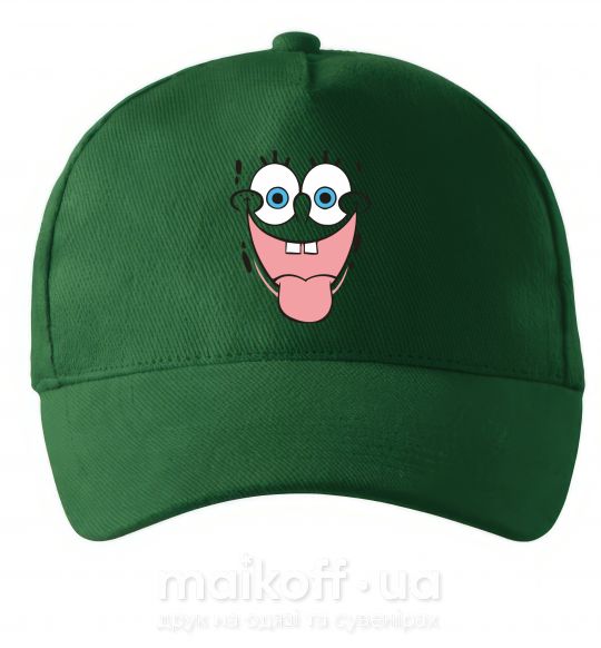 Кепка Sponge Bob лицо показывающее язык Темно-зеленый фото