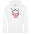 Мужская толстовка (худи) Sponge Bob показує язик Белый Мужская толстовка (худи) Sponge Bob показує язик Белый фото