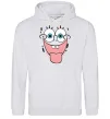 Мужская толстовка (худи) Sponge Bob показує язик Серый меланж Мужская толстовка (худи) Sponge Bob показує язик Серый меланж фото