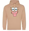 Мужская толстовка (худи) Sponge Bob показує язик Песочный Мужская толстовка (худи) Sponge Bob показує язик Песочный фото