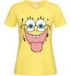 Женская футболка Sponge Bob показує язик Лимонный Женская футболка Sponge Bob показує язик Лимонный фото