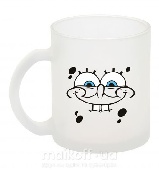 Чашка стеклянная Sponge Bob лицо с улыбкой Фроузен фото
