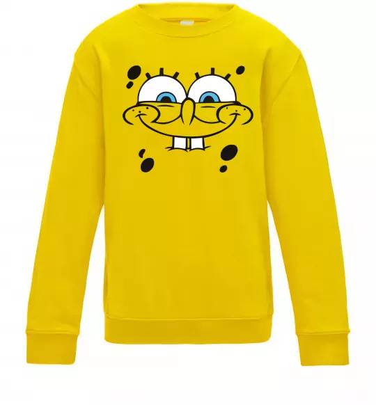 Дитячий світшот Sponge Bob обличчя з посмішкою Сонячно жовтий фото