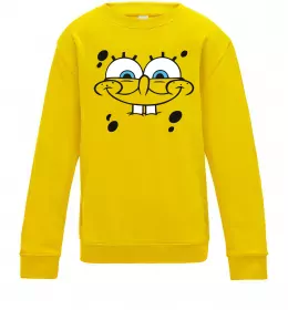 Детский Свитшот Sponge Bob обличчя з посмішкою Солнечно желтый фото