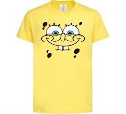 Детская футболка Sponge Bob обличчя з посмішкою